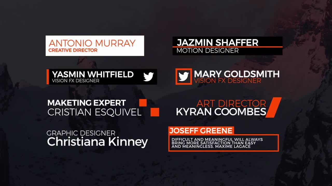 8个独特设计全屏标题动画素材库精选AE模板