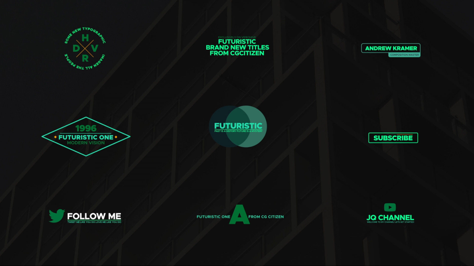 15个超现代动态动画全屏标题动画素材库精选AE模板