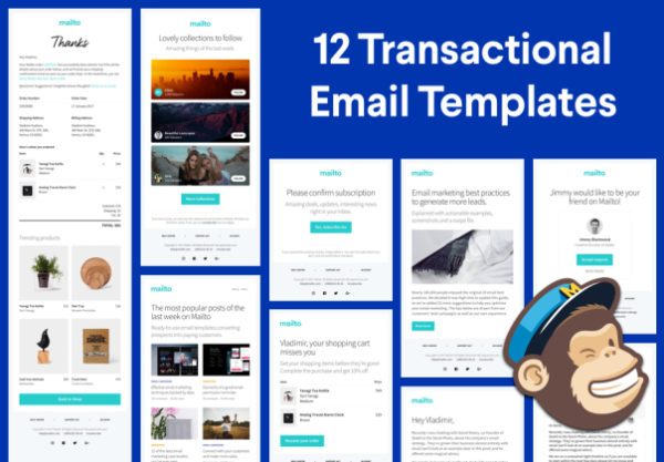 素材库下午茶：12个精美现代时尚的电子邮件模板