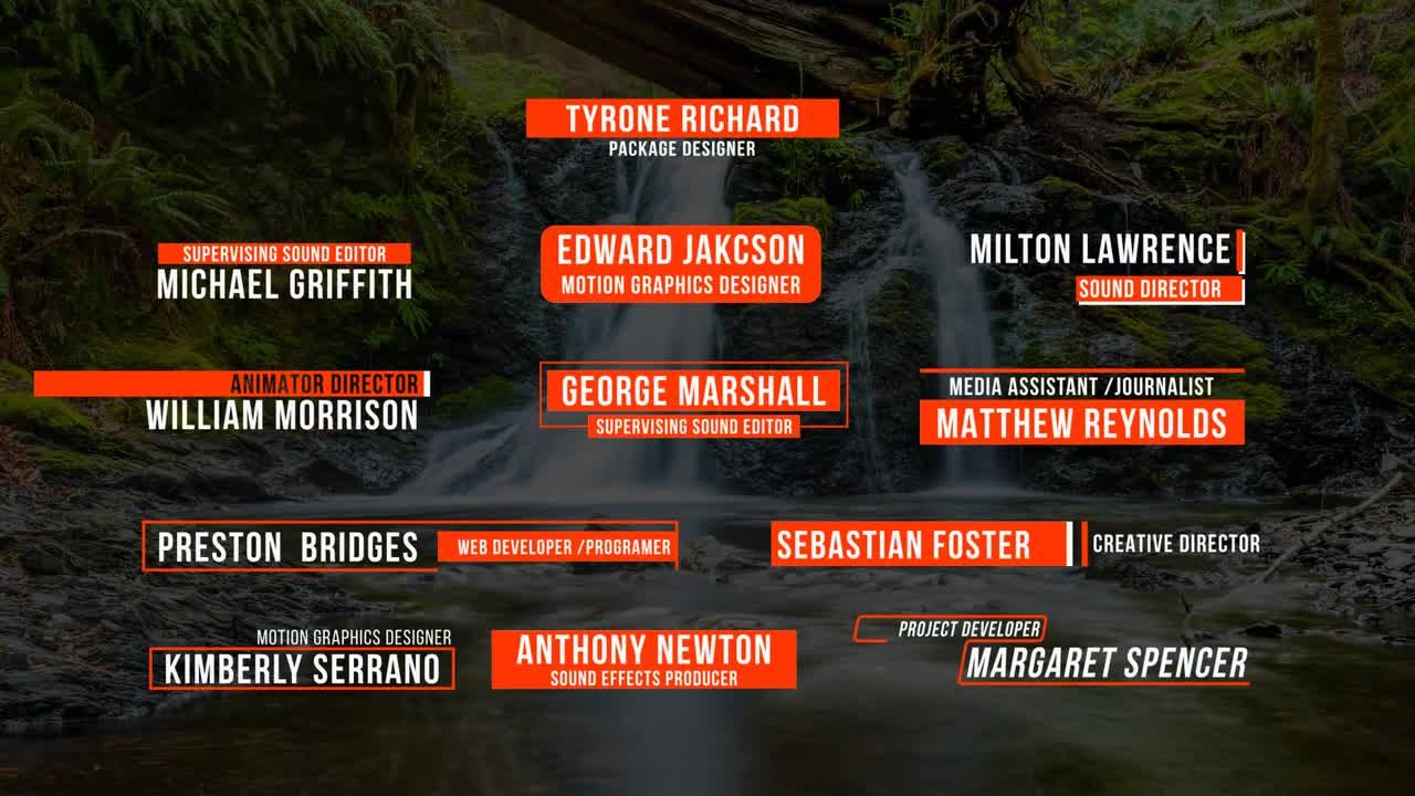 12个清晰干净且富有创意全屏标题素材库精选AE模板