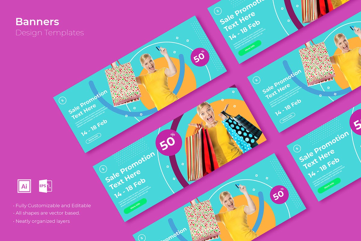 促销活动Banner图电商促销广告模板设计 SRTP Banners Template.19插图
