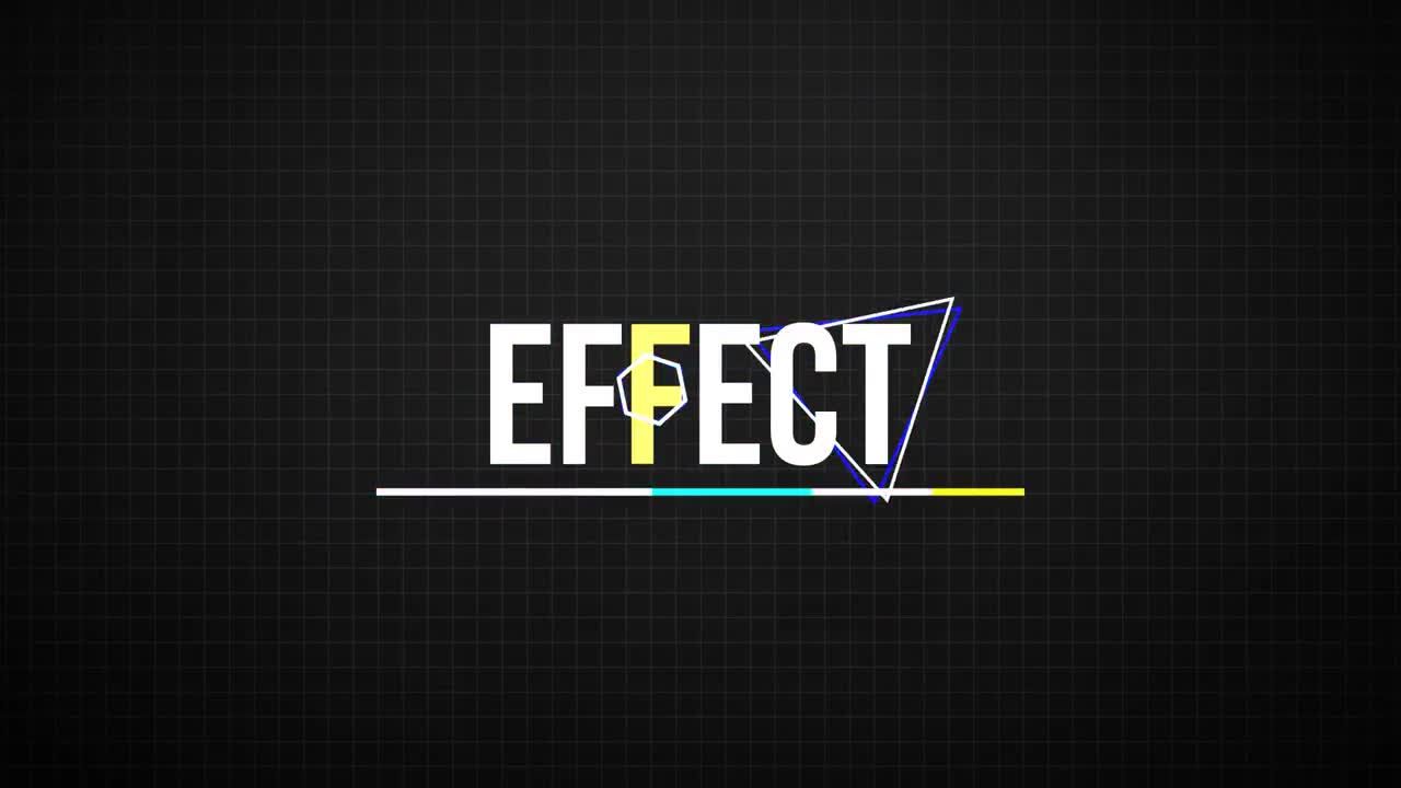 社交媒体Glitch标题素材库精选AE模板