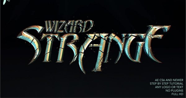 英雄史诗类电影游戏Logo标志动画素材库精选AE模板 Epic Hero Logo