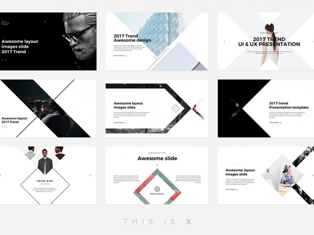 创意幻灯片模板免费装 X Multipurpose Presentation插图(4)