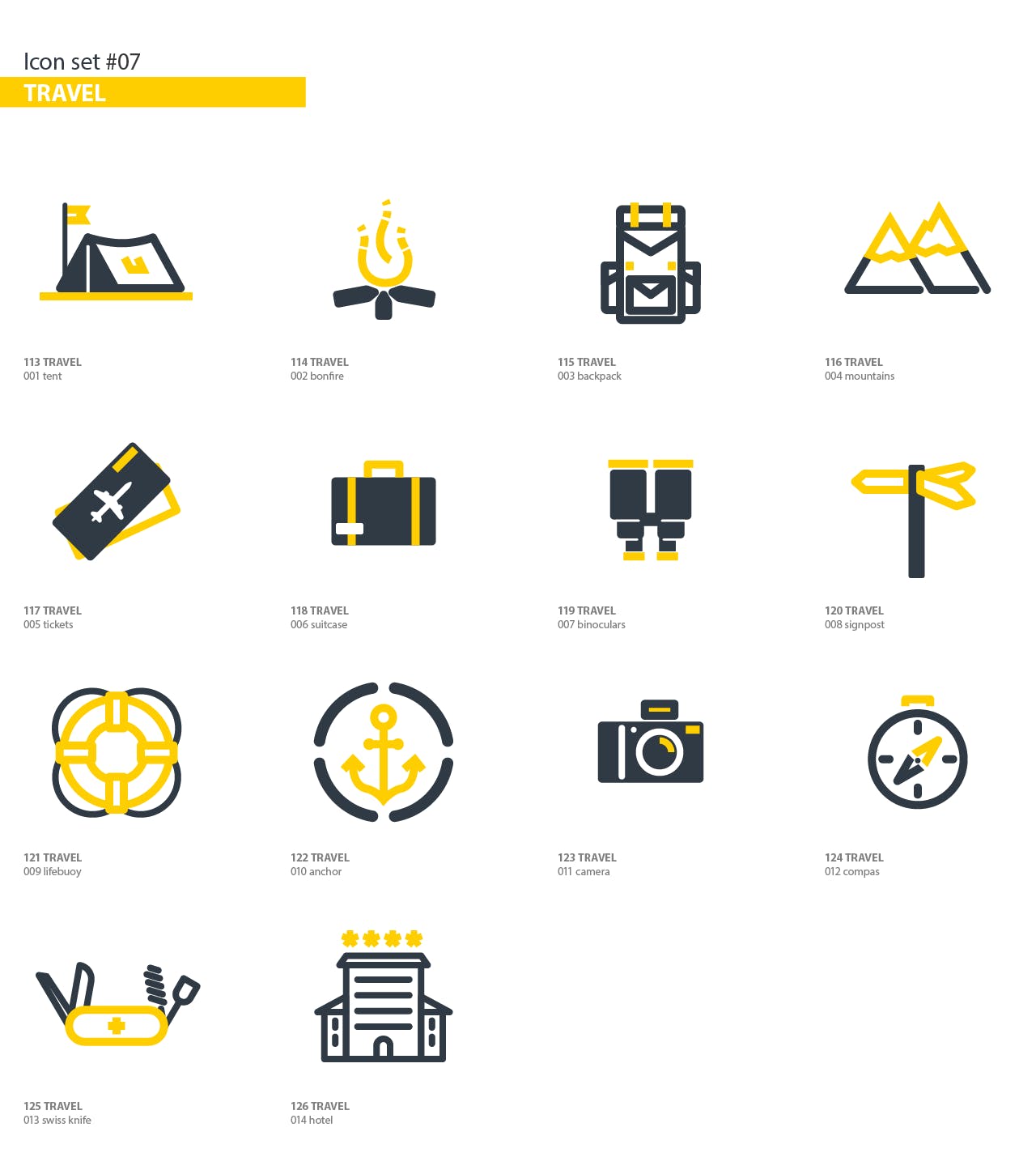 300+多行业分类扁平设计风格矢量图标素材 300+ Flat Icons Package插图(6)