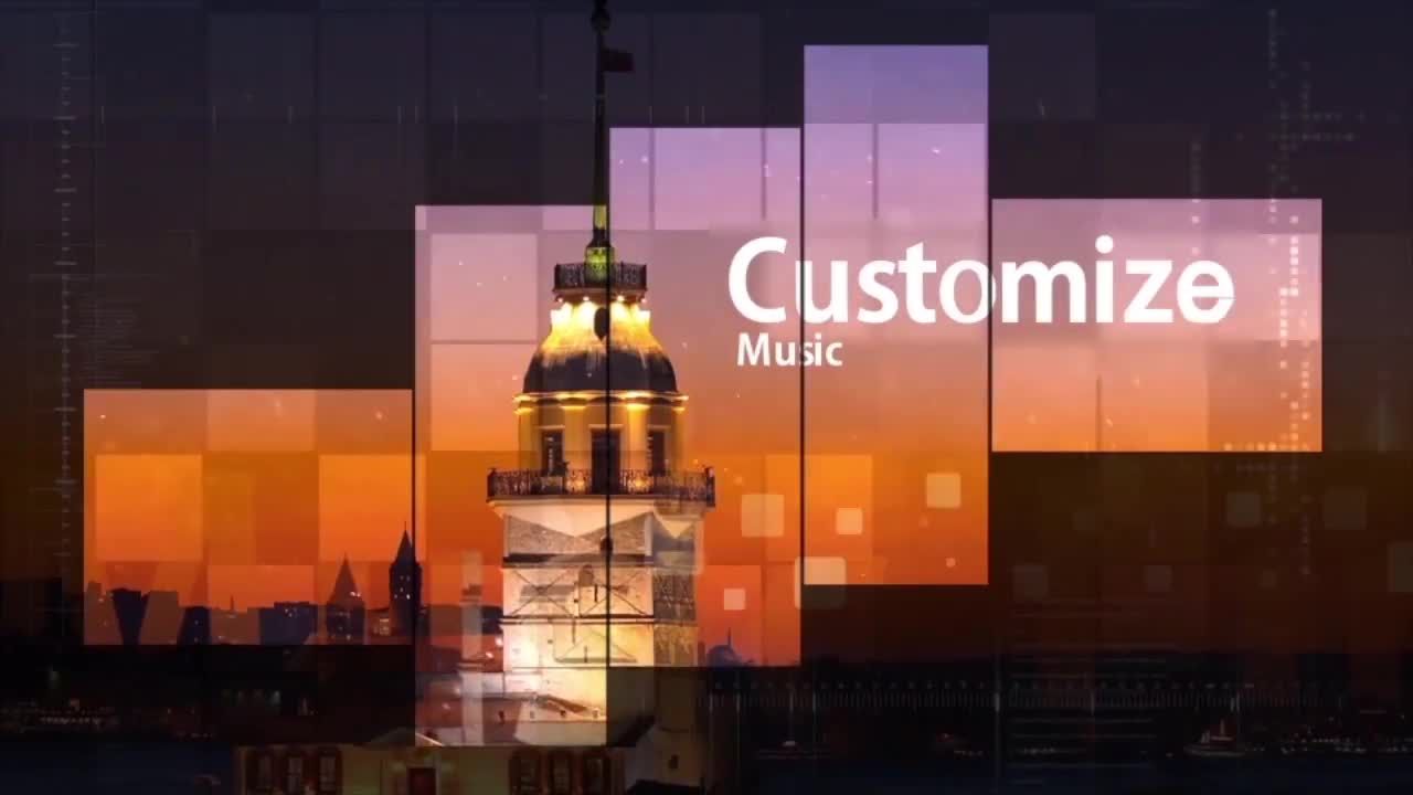 24个简洁片段转场效果幻灯片素材库精选AE模板