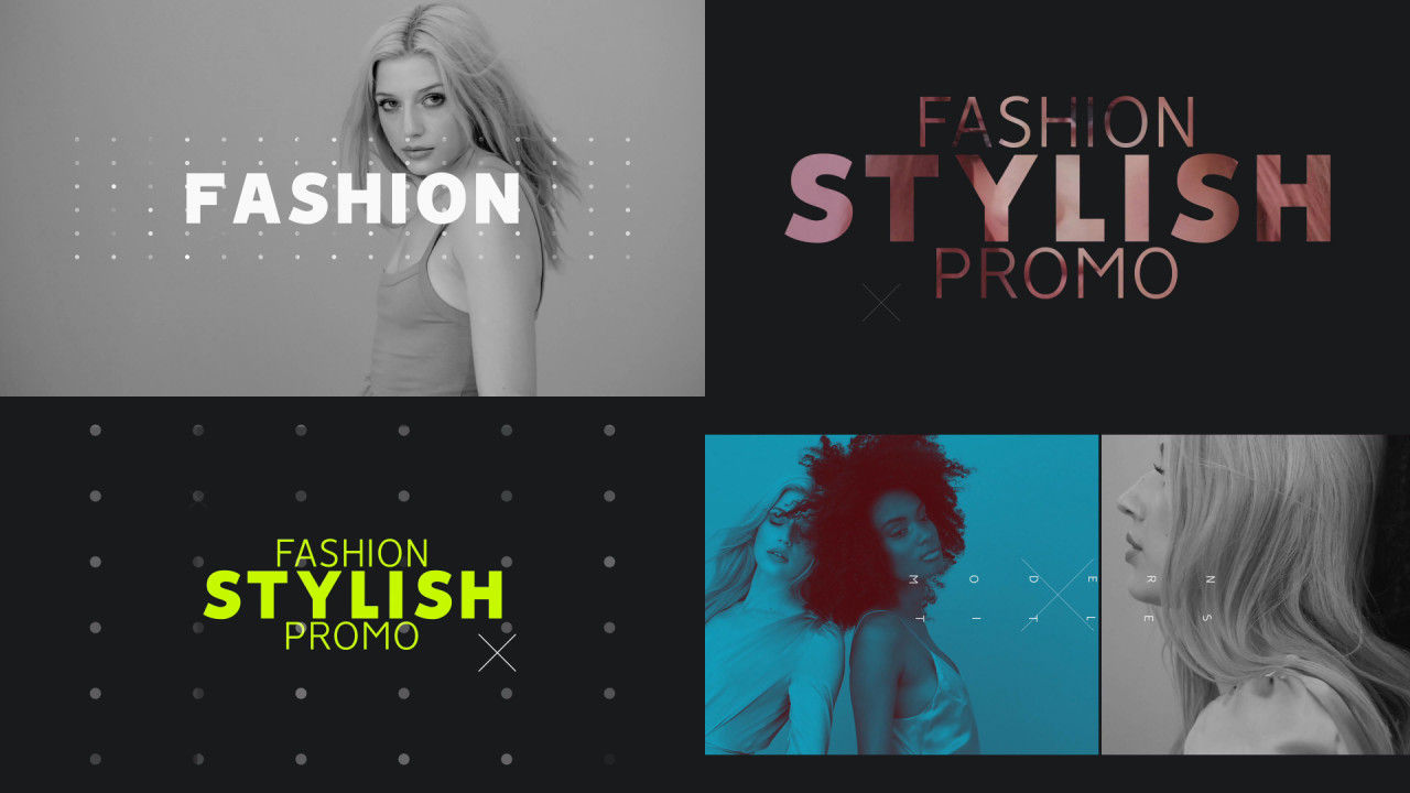 快速屏幕切换和动态文本移动的现代促销Pr模板