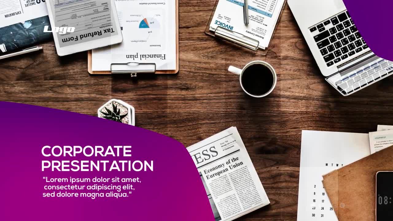 企业介绍开场白动画素材库精选PR模板