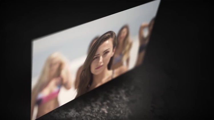 深色屏幕画廊动态动画ae模板