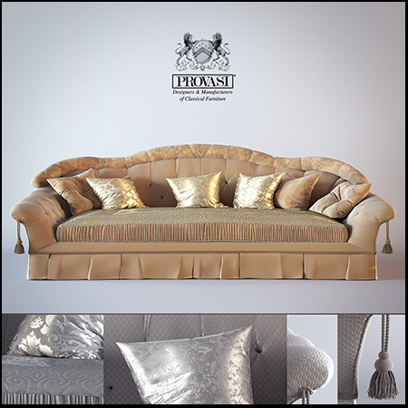 欧式弧形沙发素材之家精选3D模型