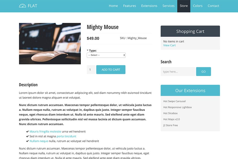 网站服务/云服务网站响应式模板素材库精选  Hot Flat插图(9)