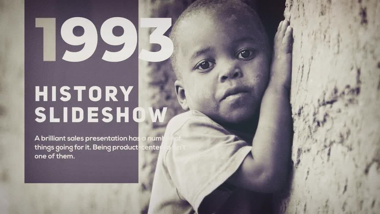 独特的历史时间轴幻灯片素材库精选AE模板