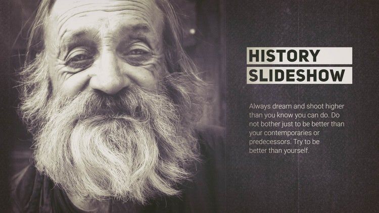 历史幻灯片效果优雅动画素材库精选AE模板