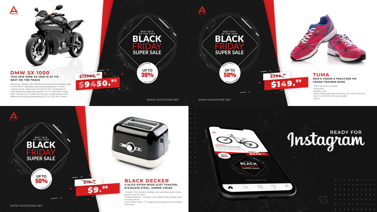 黑色星期五\网络星期一新产品介绍素材库精选AE模板