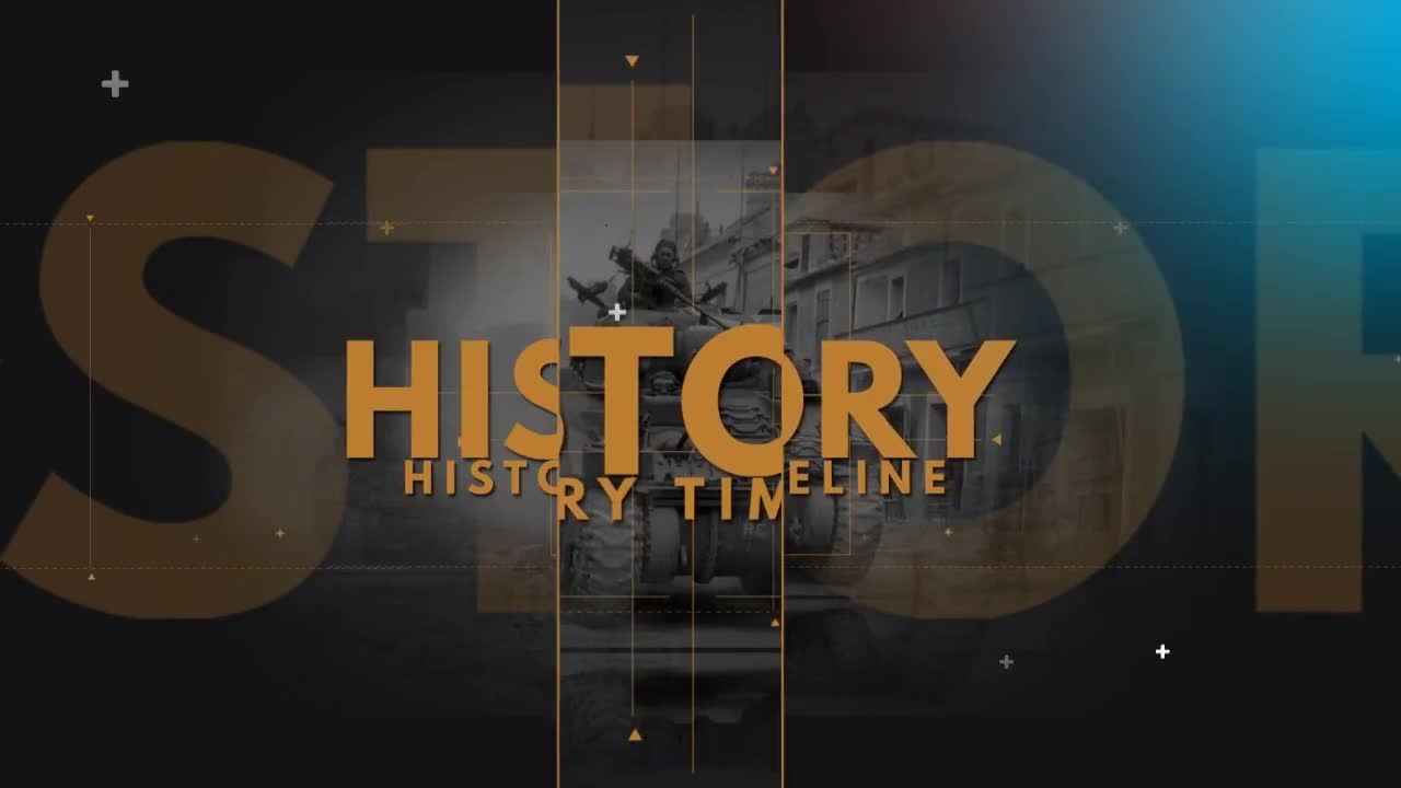 历史时间表照片展示素材库精选AE模板