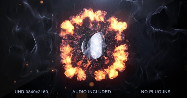 粒子爆炸动画特效Logo设计展示素材库精选AE模板 Explosion Logo Reveal v2