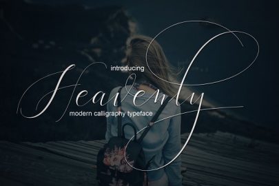 Heavenly – fancy fonts素材之家精选英文字体