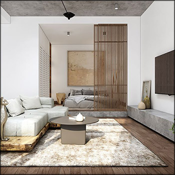 公寓室内场景素材之家精选3D模型By TuLe