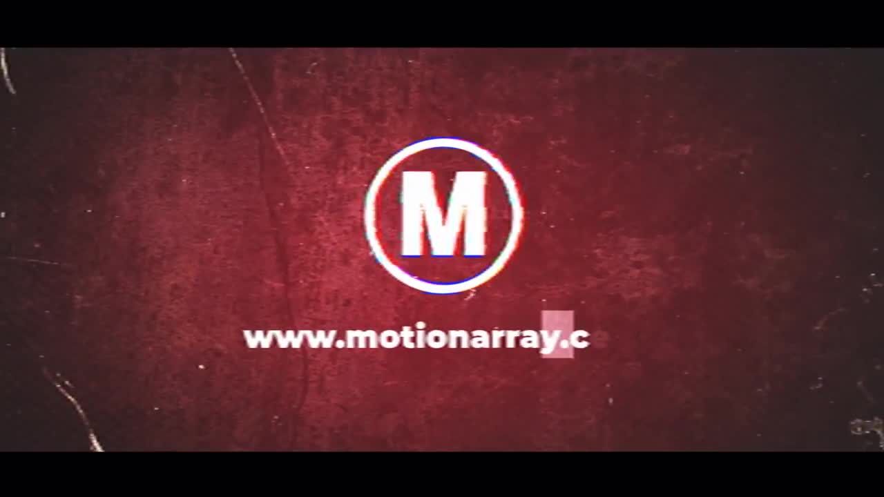 动态动画Glitch徽标素材库精选AE模板