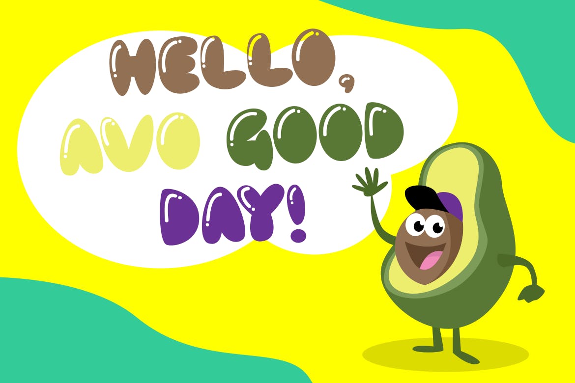 儿童主题设计绝配可爱风格英文胖体无衬线字体素材库精选 BABELGAMEE – Cute Chubby Children Font插图(2)