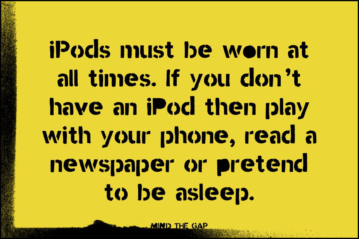 军事工业风格无衬线英文字体 Stencil font Mind the Gap插图(4)