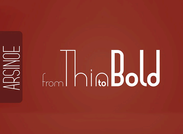 简约无衬线字族 Arsinoe Font Family