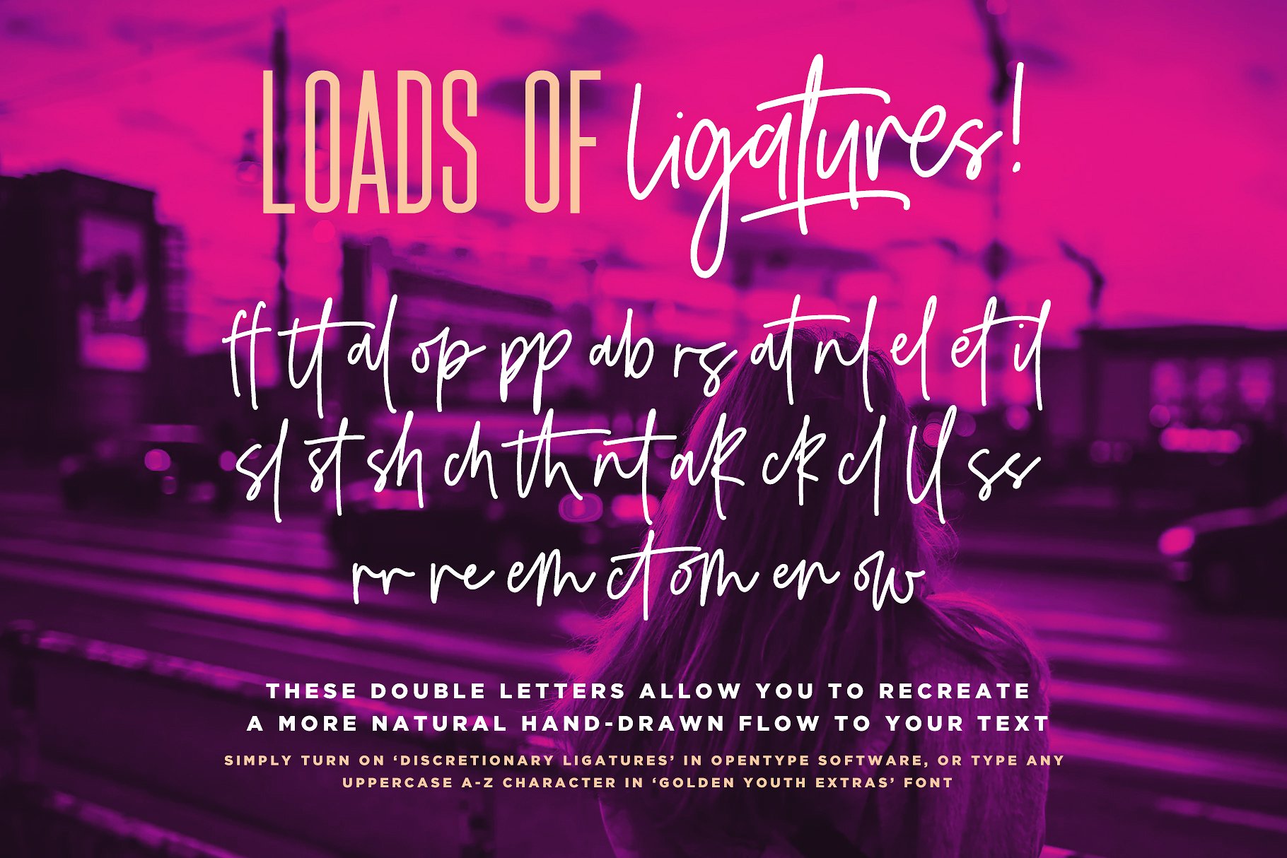 金色年华两款英文字体的巧妙结合 Golden Youth Font Duo插图(6)