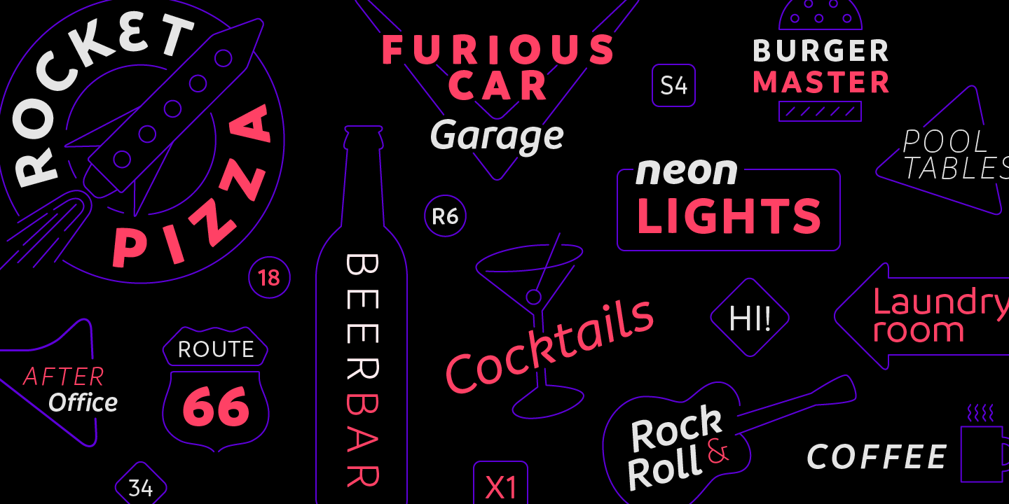 现代无衬线英文字体 Branding Family插图(9)