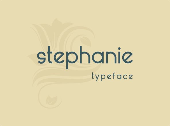 简约女性风格英文无衬线字体素材库精选 Stephanie Font