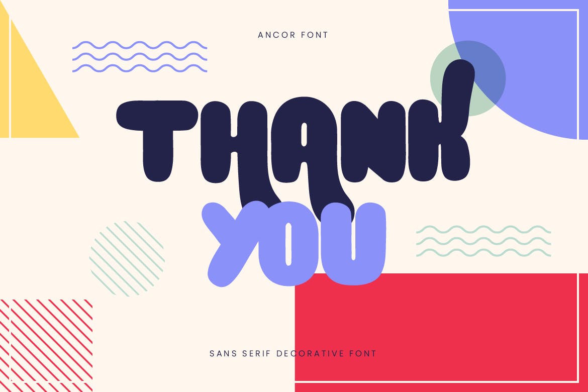 英文可爱风格无衬线粗体字体下载 Ancor – Bold Fun Sans Serif Font插图(5)